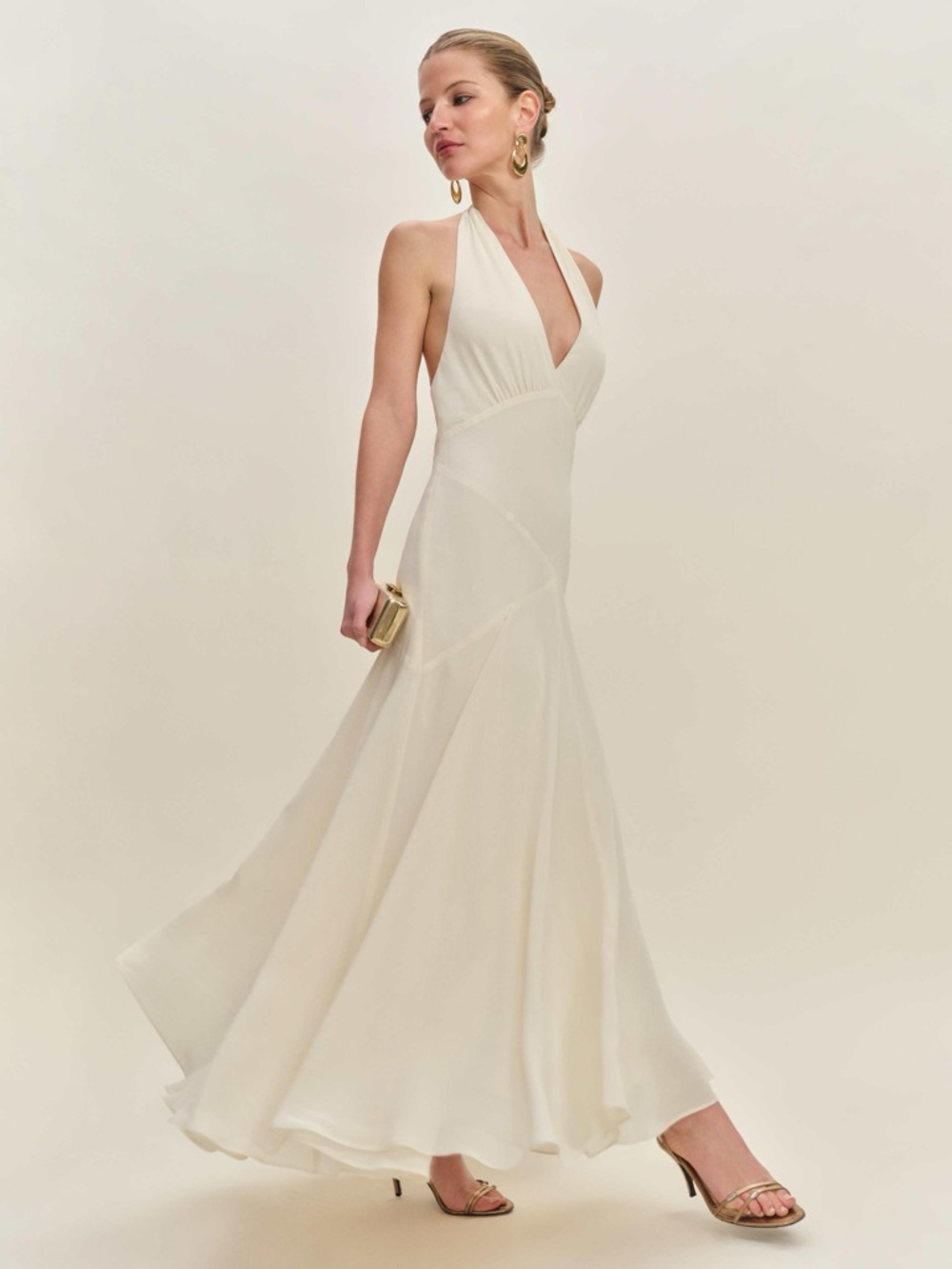 REFORMATION Briony Dress in Fior Di Latte 10